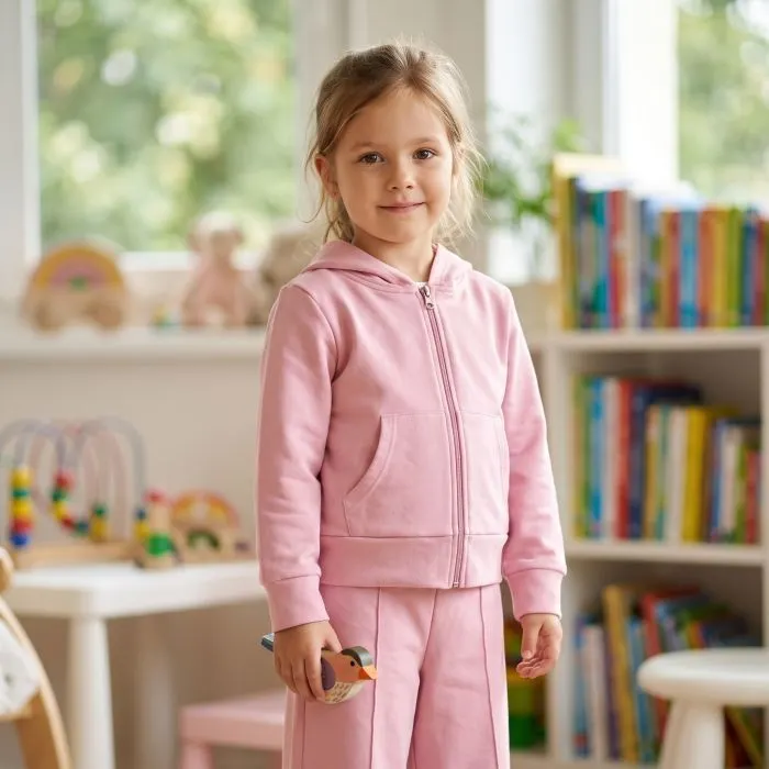 Спортивный костюм детский Breeze на молнии с капюшоном (21207-134G-pink) изображение 9