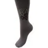 Колготки детские BNM с цветами из страз (M0C0302-1183-11G-gray) изображение 3