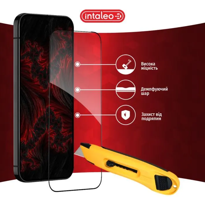 Скло захисне Intaleo 3D 9H Google Pixel 10a Black (1283126636257) зображення 5
