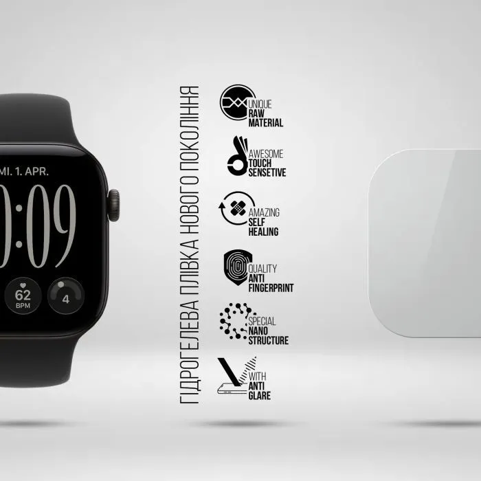 Плівка захисна Armorstandart Matte hydrogel Apple Watch 12 42mm 6 pcs (ARM94013) зображення 2