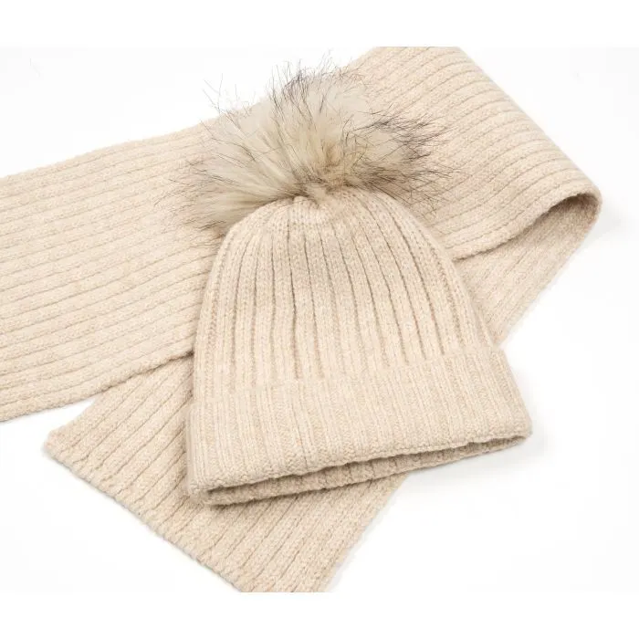 Шапка детская Na с шарфом (NA 1180-54-beige) изображение 5