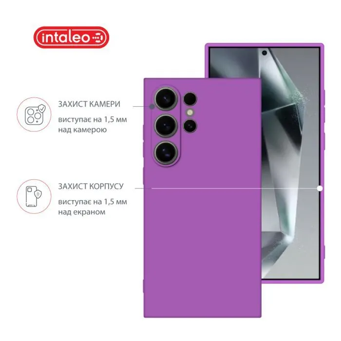 Чохол до мобільного телефона Intaleo Silicone Samsung Galaxy S24 Ultra Violet (1283126600418) зображення 3