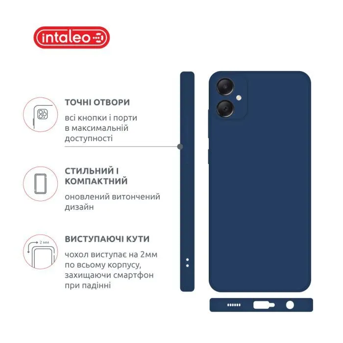 Чохол до мобільного телефона Intaleo SoftShell Samsung Galaxy A06 Blue (1283126609497) зображення 4