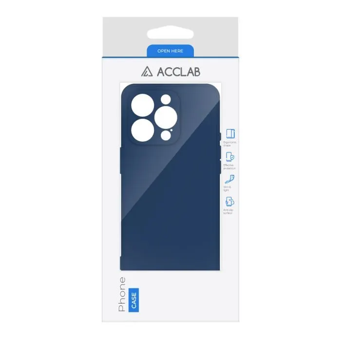 Чохол до мобільного телефона ACCLAB SoftShell Apple iPhone 16 Pro Max Blue (1283126611582) зображення 2
