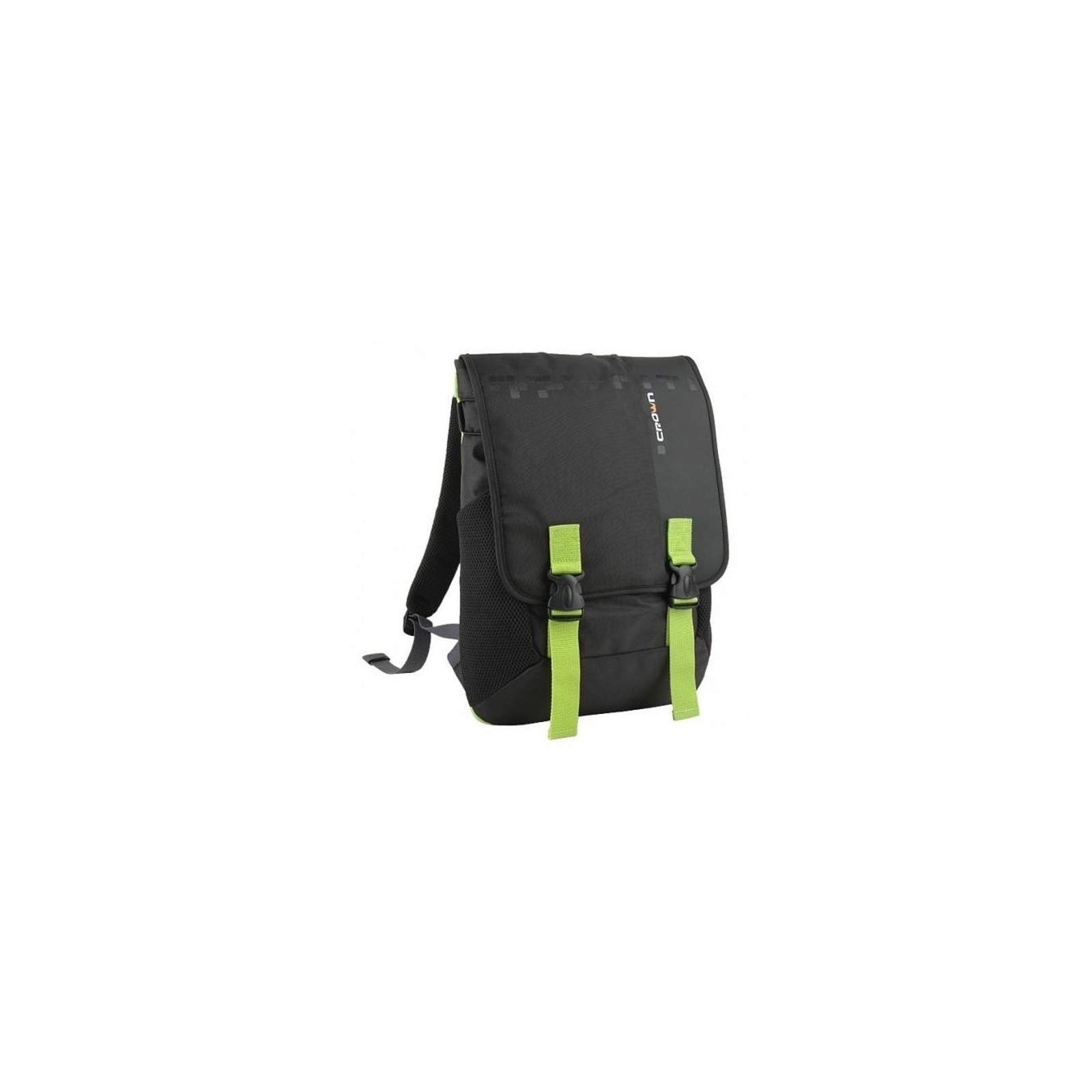 Рюкзак для ноутбука Crown 15.6 Harmony black and green (BPH3315BG) изображение 2