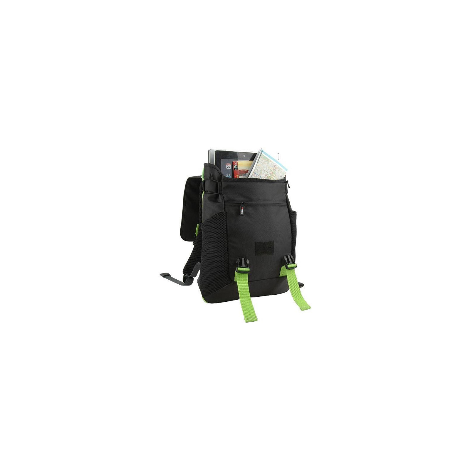Рюкзак для ноутбука Crown 15.6 Harmony black and green (BPH3315BG) изображение 3