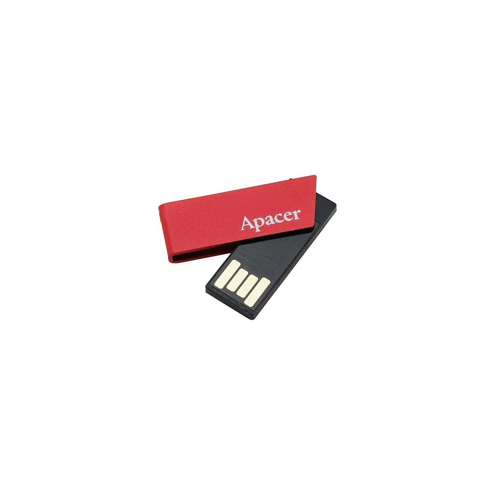 USB флеш накопитель Apacer 8GB AH130 Red RP USB2.0 (AP8GAH130R-1) изображение 4