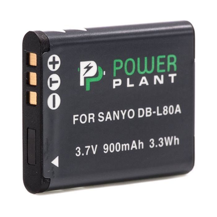 Аккумулятор к фото/видео PowerPlant Sanyo DB-L80, D-Li88 (DV00DV1289)