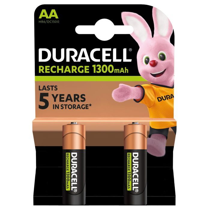 Акумулятор Duracell AA HR6 1300mAh * 2 (5000394039186 / 81367175) зображення 2