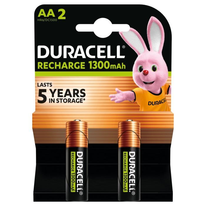 Аккумулятор Duracell AA HR6 1300mAh * 2 (5000394039186 / 81367175) изображение 2