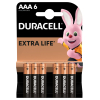 Батарейка Duracell AAA лужні 6 шт. в упаковці (5000394107472 / 81483511) изображение 2