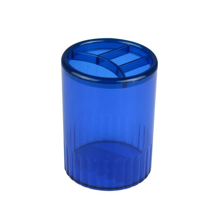 Підставка для ручок Delta by Axent Stationery glass-stand, 4 compartments, blue (D4009-02)