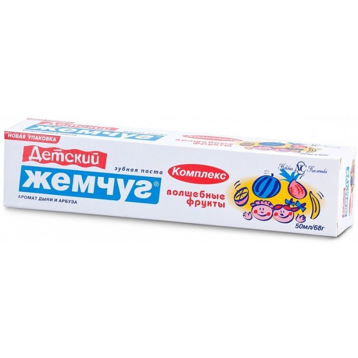 Дитяча зубна паста Новый Жемчуг Волшебные фрукты 50 мл (4600697171074) зображення 2