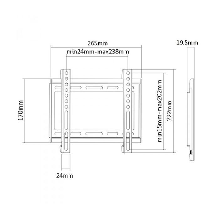 Кронштейн Brateck KL22-22F изображение 2
