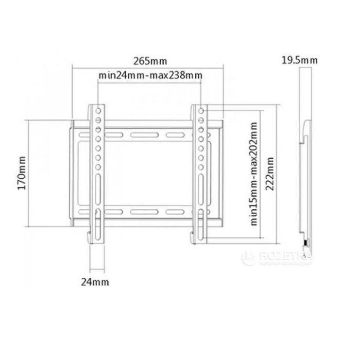 Кронштейн Brateck KL22-22F зображення 6
