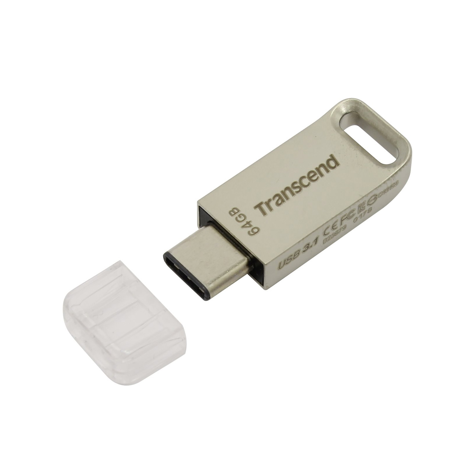 USB флеш накопичувач Transcend 64GB JetFlash 850 Silver USB 3.1 (TS64GJF850S) зображення 3