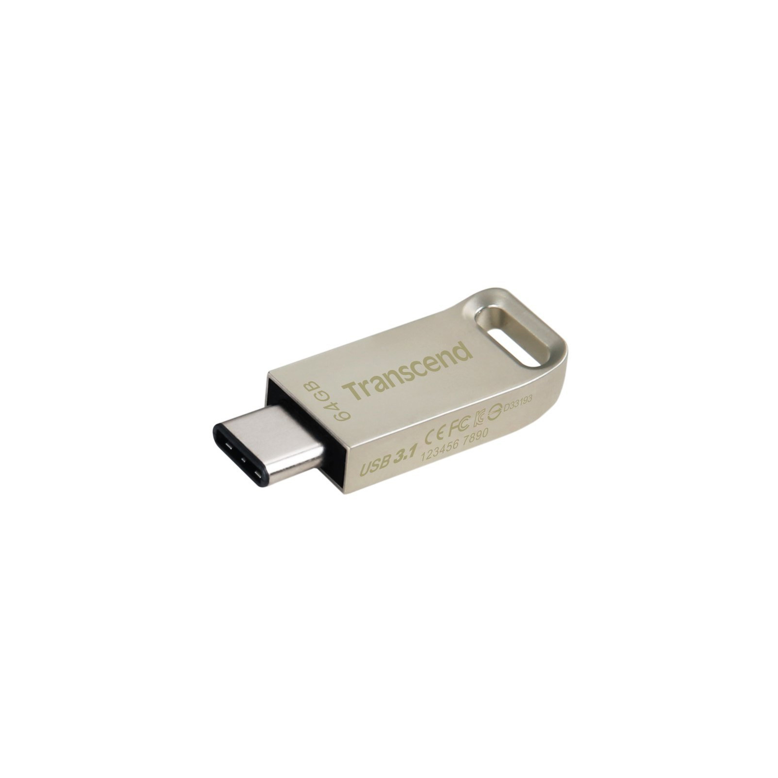 USB флеш накопичувач Transcend 64GB JetFlash 850 Silver USB 3.1 (TS64GJF850S) зображення 4