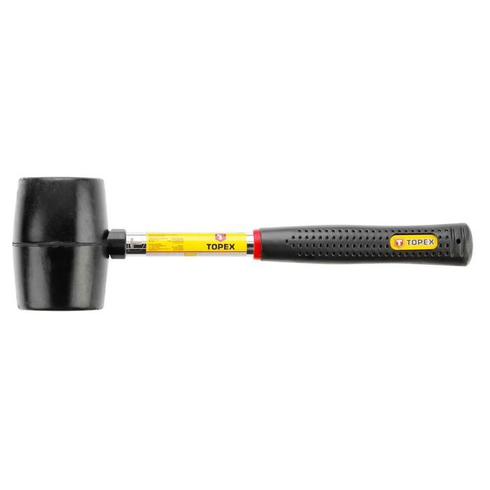 Киянка Topex резиновая 450 г, металева рукоятка (02A305)