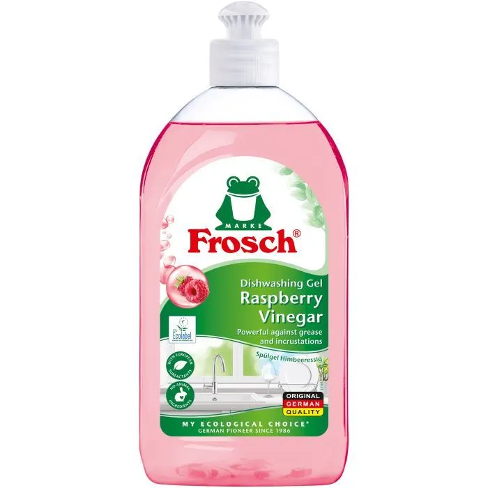 Средство для ручного мытья посуды Frosch Малина 500 мл (4009175940278)