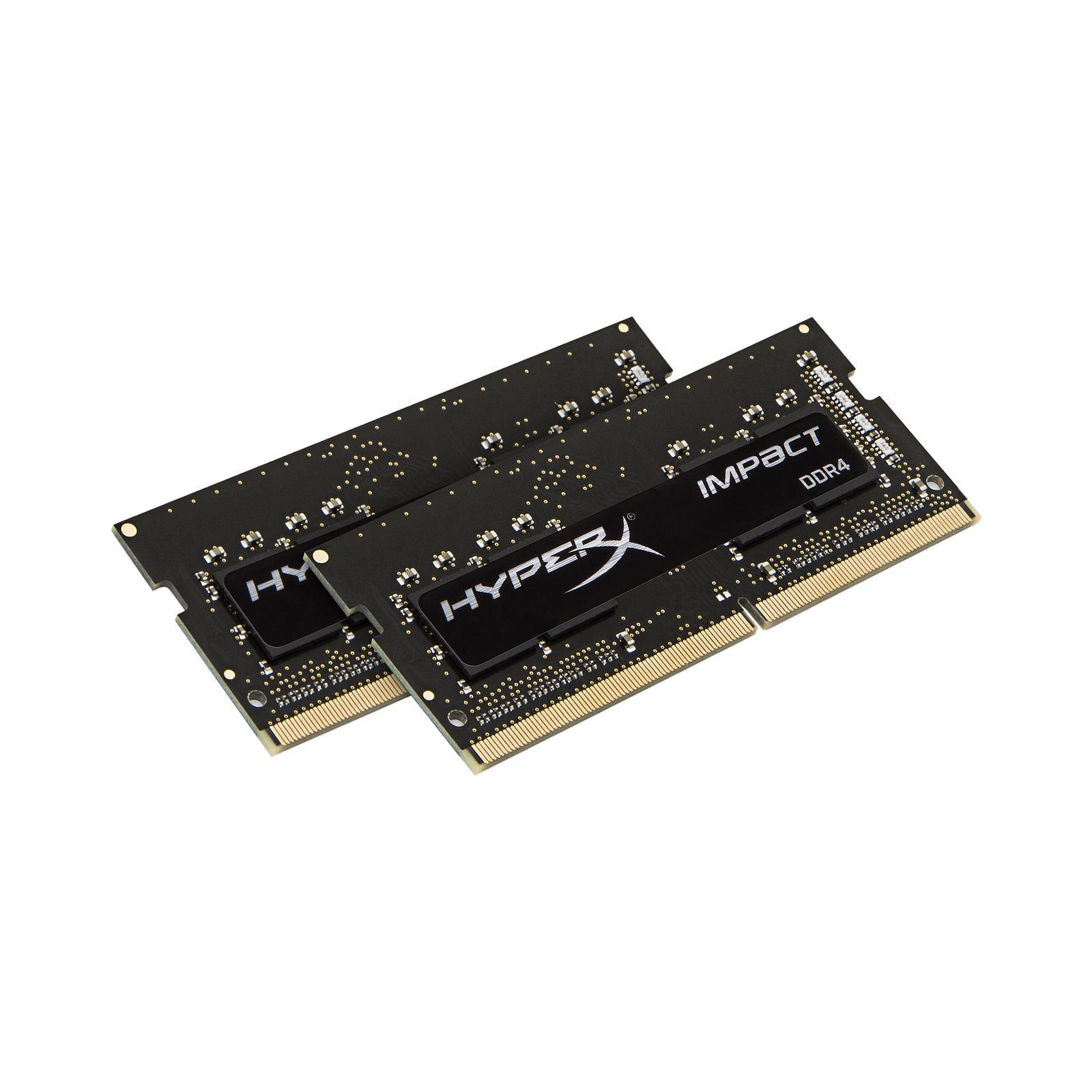 Модуль памяти для ноутбука SoDIMM DDR4 32GB (2x16GB) 2666 MHz HyperX Impact Kingston Fury (ex.HyperX) (HX426S15IB2K2/32) изображение 2
