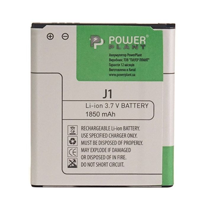 Аккумуляторная батарея PowerPlant Samsung Galaxy J1 (EB-BJ100CBE) 1850mAh (SM170203) изображение 3