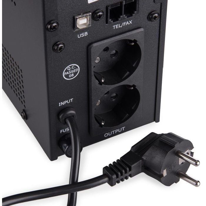 Источник бесперебойного питания Vinga LED 800VA metal case with USB (VPE-800MU) изображение 10