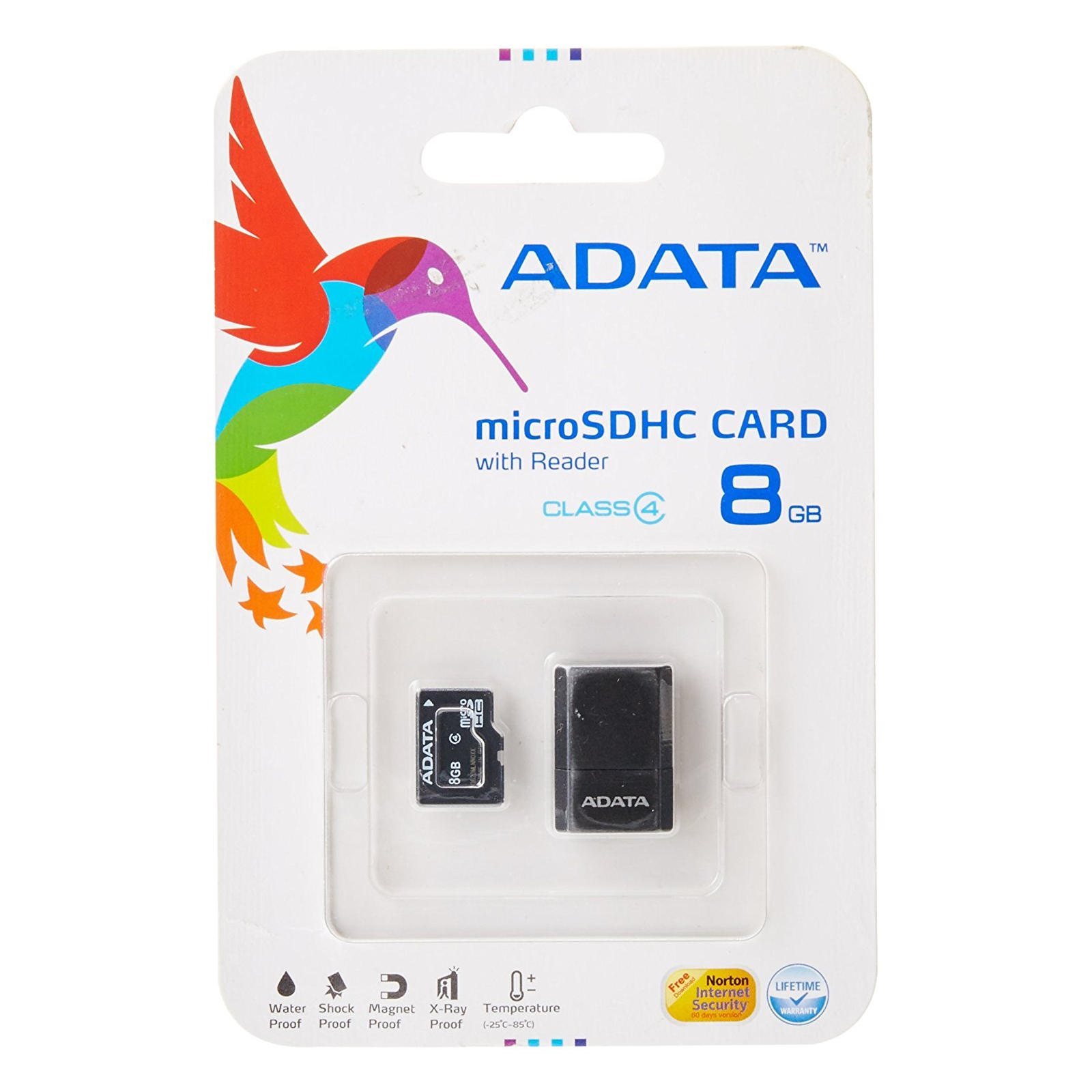 Карта пам'яті ADATA 8GB microSDHC Class 4 (AUSDH8GCL4-RM3BKBL) зображення 4