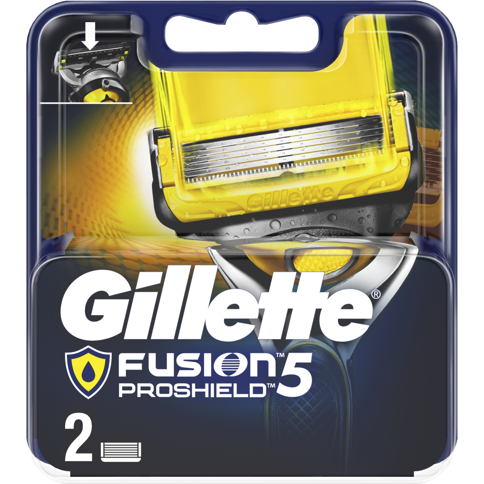 Змінні касети Gillette Fusion ProShield 2 шт (7702018412303) зображення 2