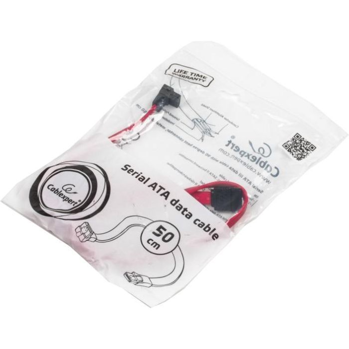 Кабель для передачи данных SATA III 0.5m Cablexpert (CC-SATAM-DATA90) изображение 4