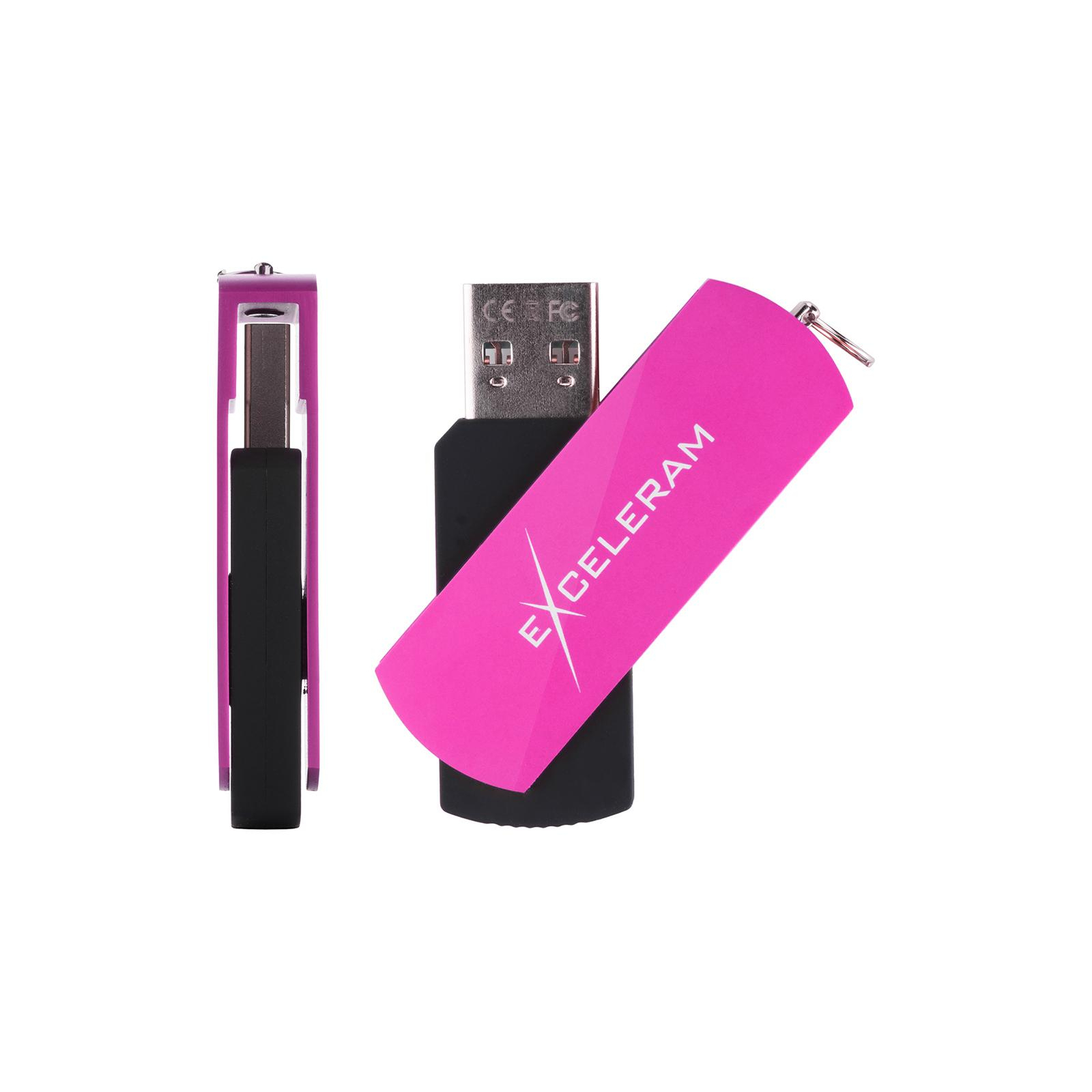USB флеш накопитель eXceleram 32GB P2 Series Rose/Black USB 2.0 (EXP2U2ROB32) изображение 4