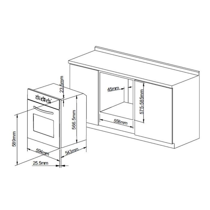 Духовой шкаф Pyramida F 66 EP IX изображение 12