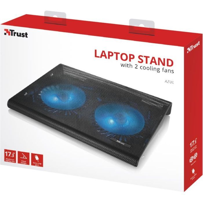 Подставка для ноутбука Trust Azul Laptop Cooling Stand with dual fans (20104) изображение 10