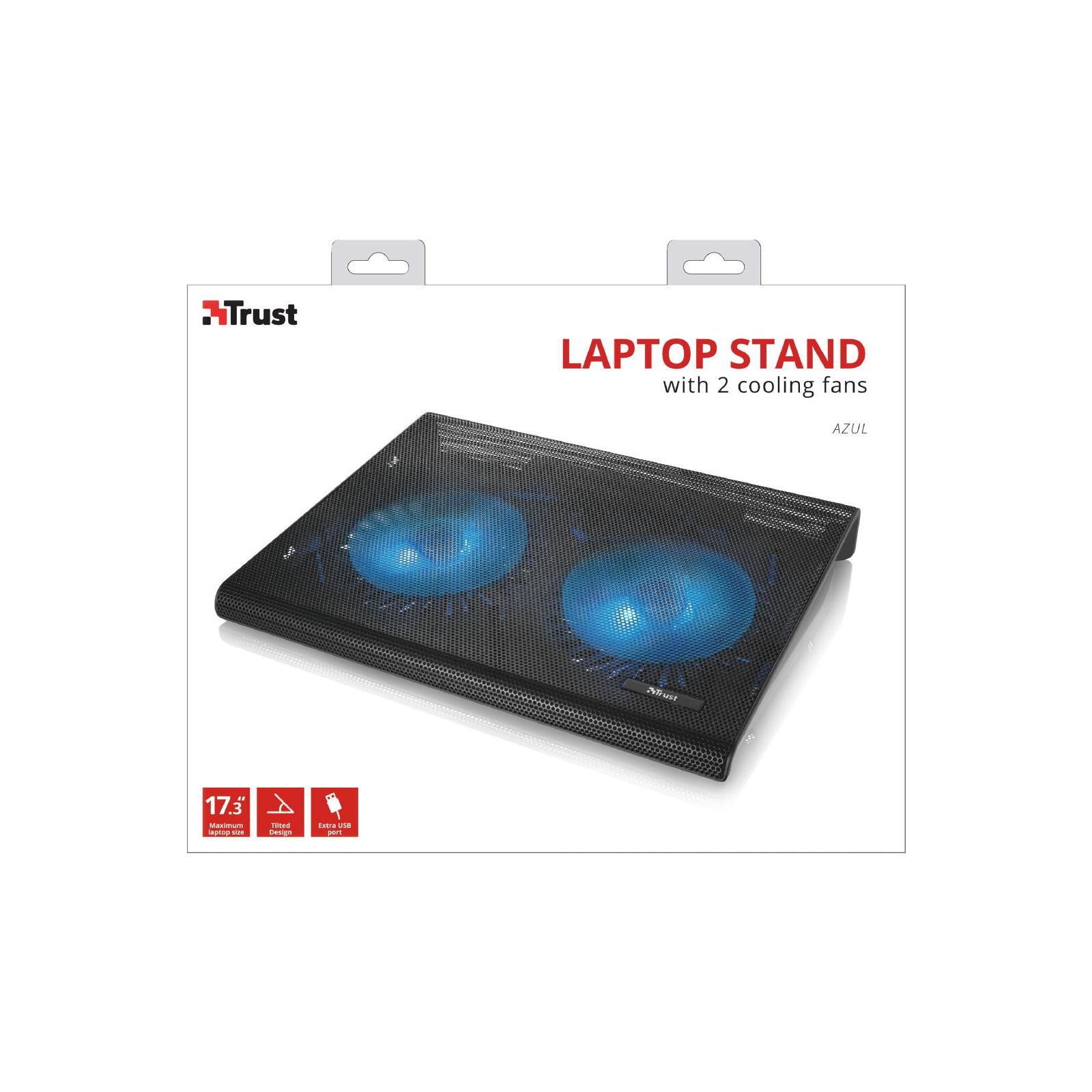 Подставка для ноутбука Trust Azul Laptop Cooling Stand with dual fans (20104) изображение 9