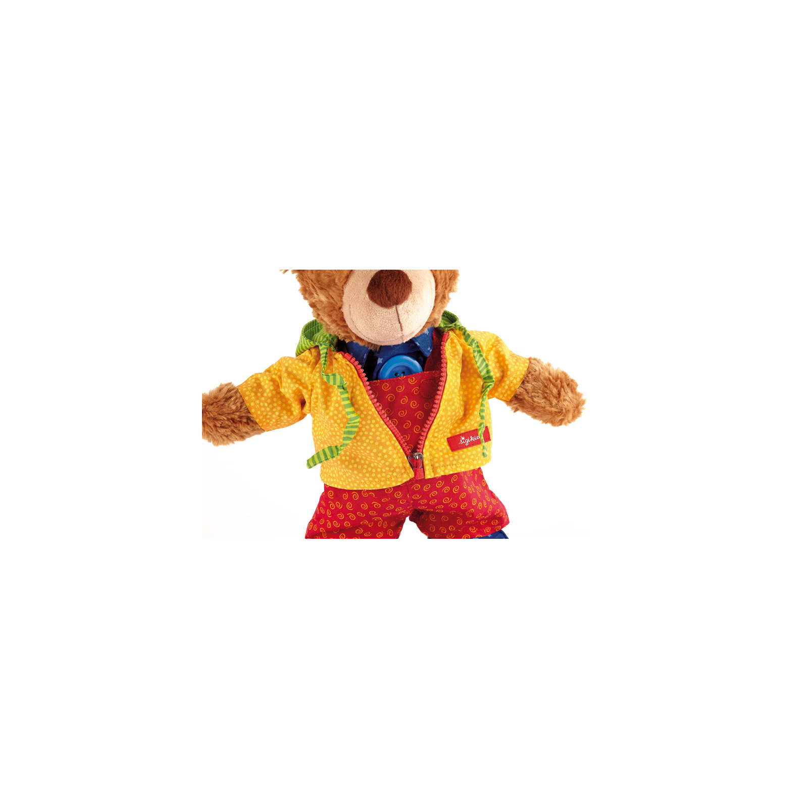 Мягкая игрушка Sigikid Мишка с одеждой 35 см (40031SK) изображение 12