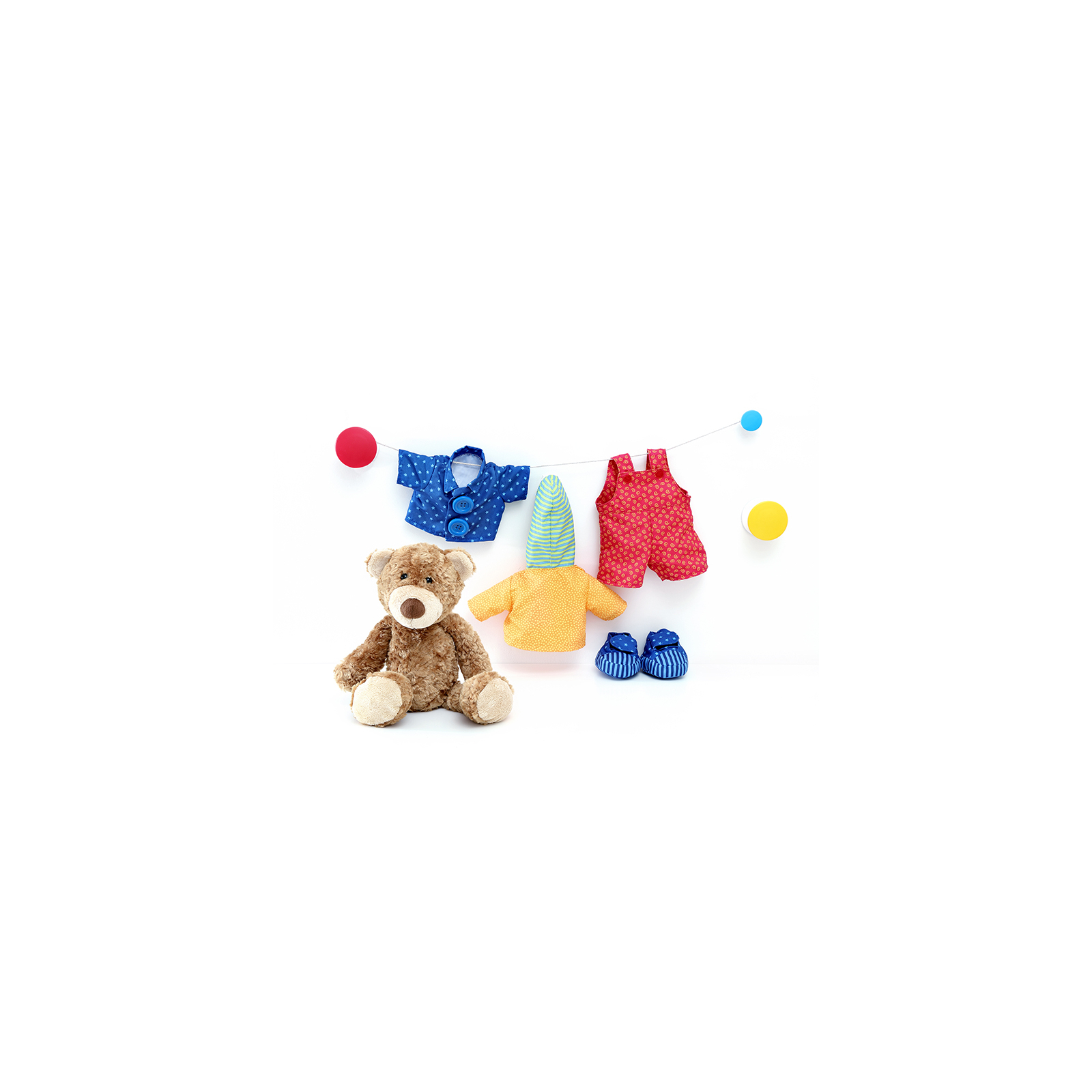 Мягкая игрушка Sigikid Мишка с одеждой 35 см (40031SK) изображение 6