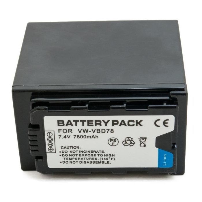 Аккумулятор к фото/видео Extradigital Panasonic VW-VBD78, Li-ion, 7.4V, 7800mAh (BDP2694) изображение 3