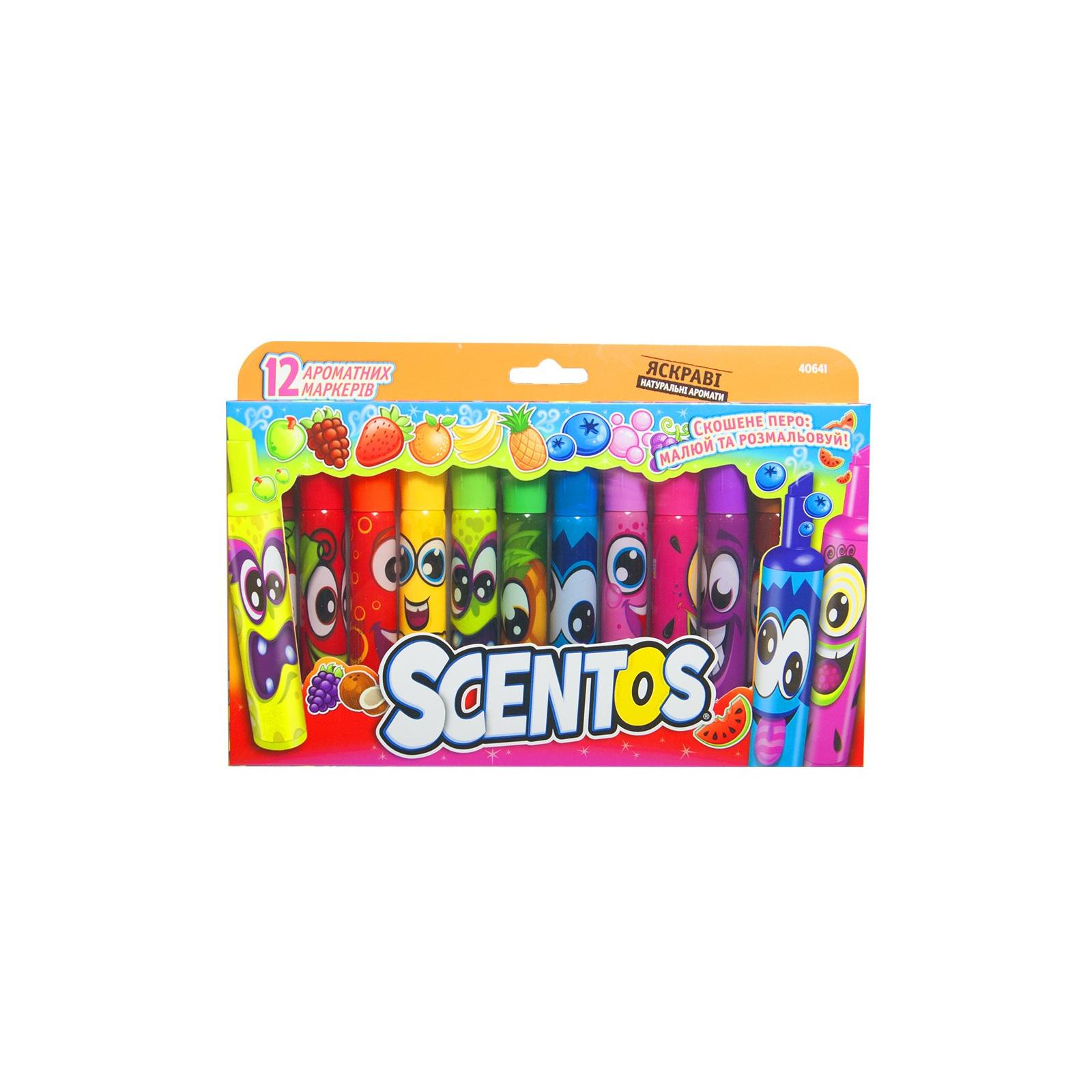 Набор для творчества Scentos ароматные маркери для рисования Штрих 12 цветов (40641)