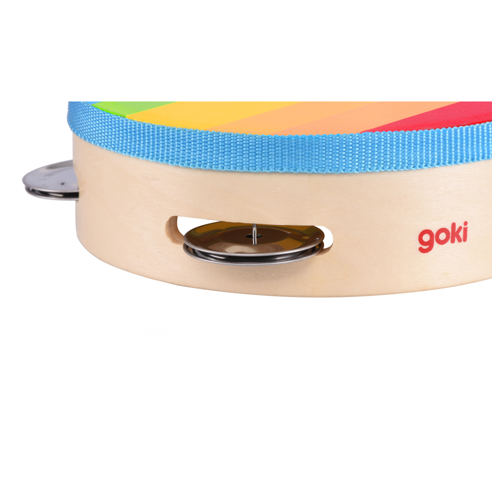 Музыкальная игрушка Goki Бубен радуга (61920G) изображение 3