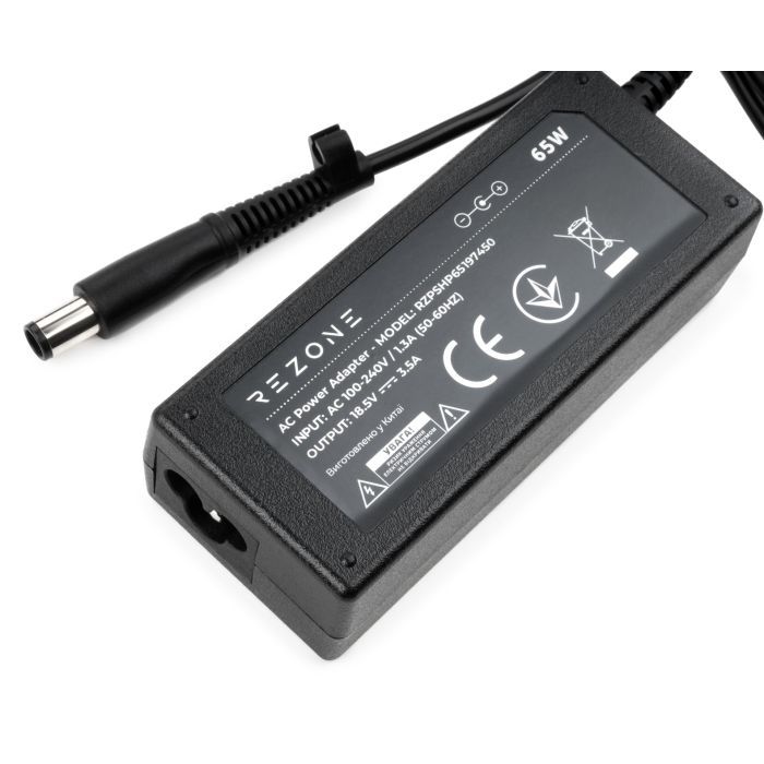 Блок питания к ноутбуку Rezone HP 65W 18.5V 3.5А 7.4*5.0 (RZPSHP65197450) изображение 3