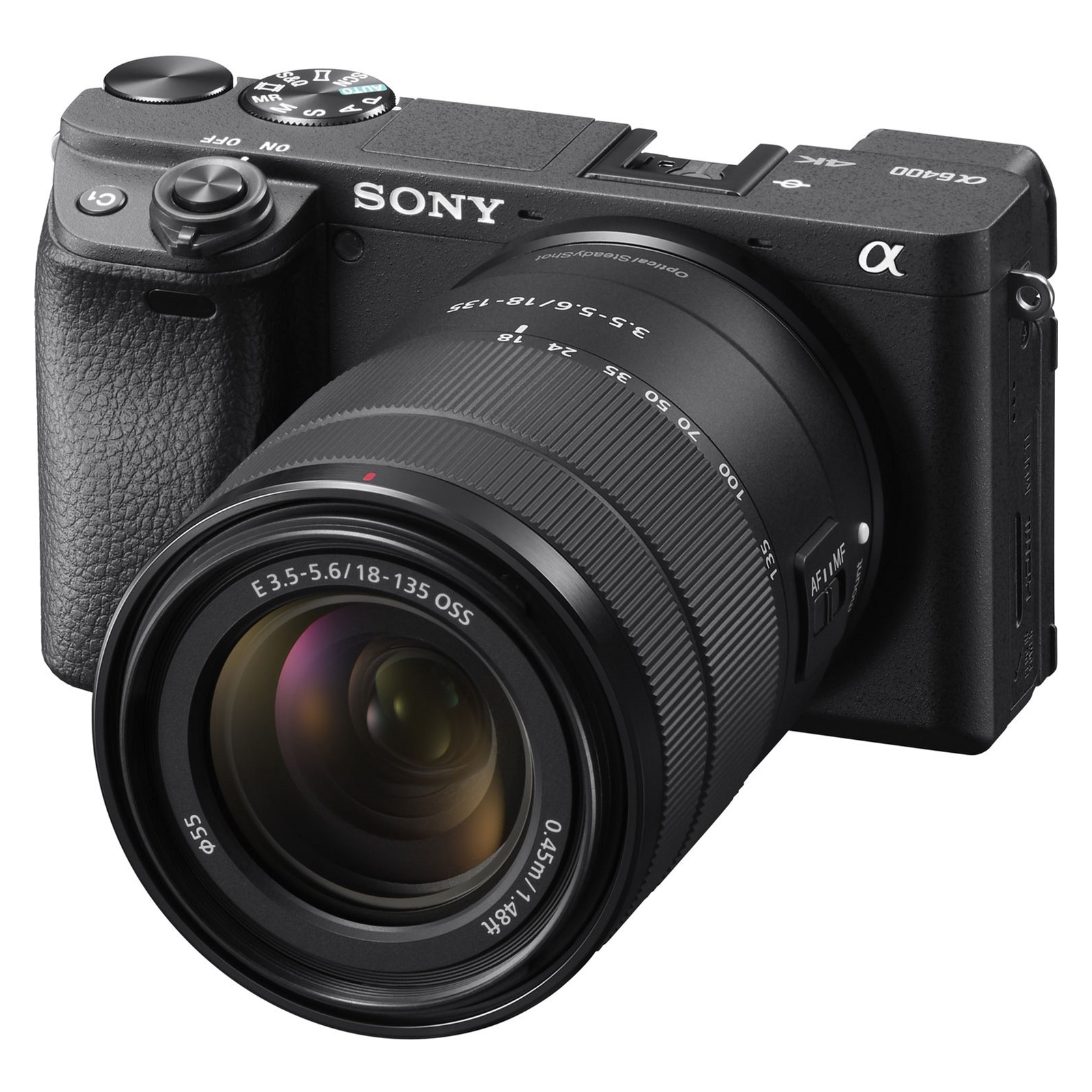 Цифровой фотоаппарат Sony Alpha 6400 kit 18-135 Black (ILCE6400MB.CEC)