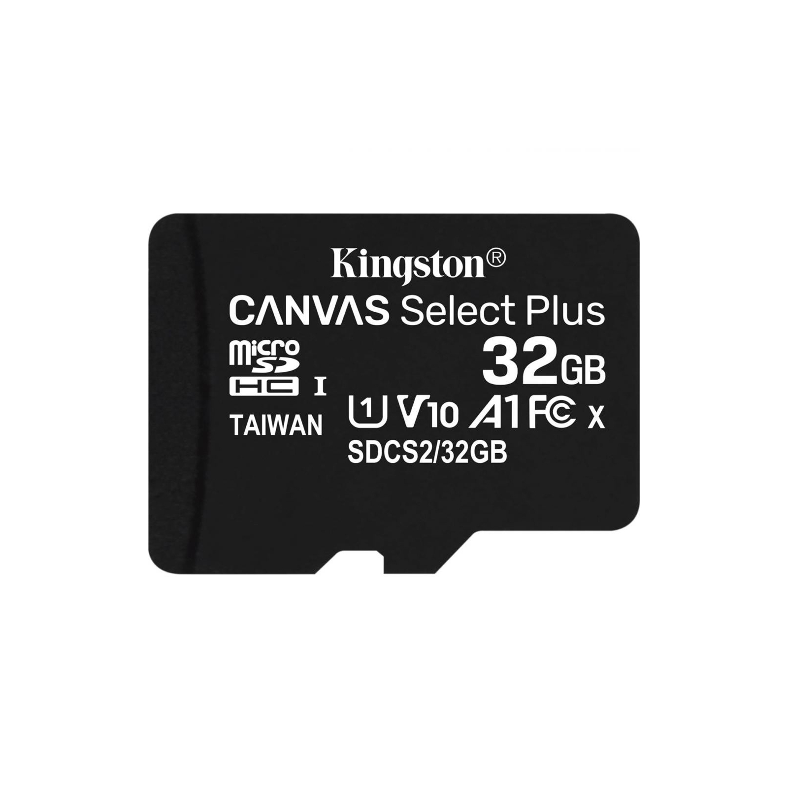 Карта памяти Kingston 32GB micSDHC class 10 Canvas Select Plus 100R A1 (SDCS2/32GB) изображение 2
