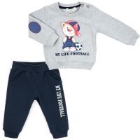 Набір дитячого одягу Breeze "MY LIFE FOOTBAL" (13282-80B-gray)