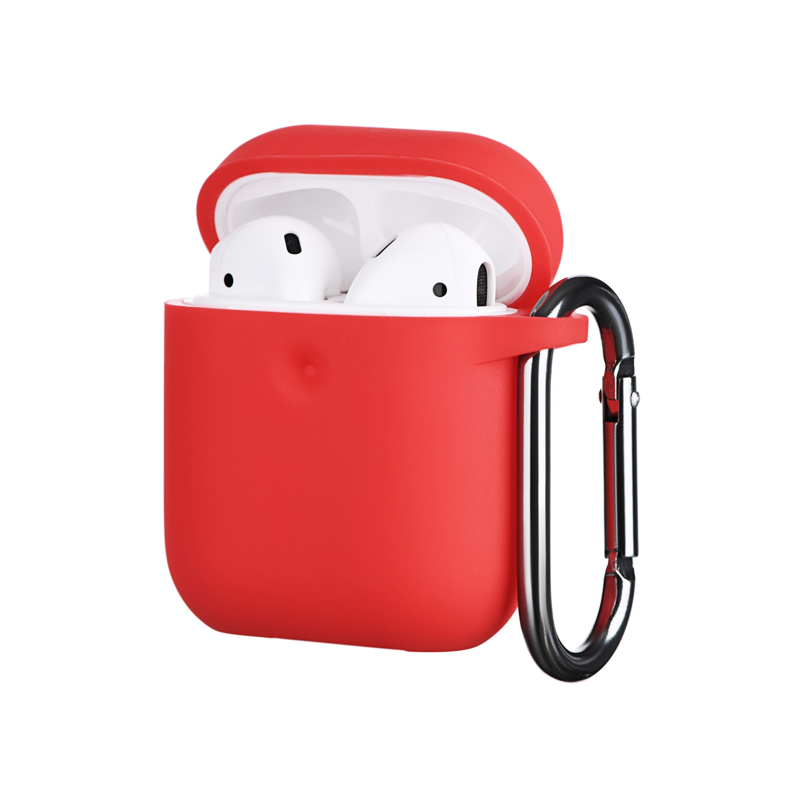 Чохол для навушників 2E для Apple AirPods Pure Color Silicone 3.0 мм Red (2E-AIR-PODS-IBPCS-3-RD) зображення 2