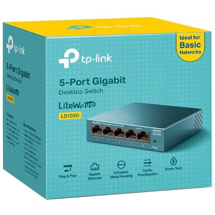 Коммутатор сетевой TP-Link LS105G изображение 3
