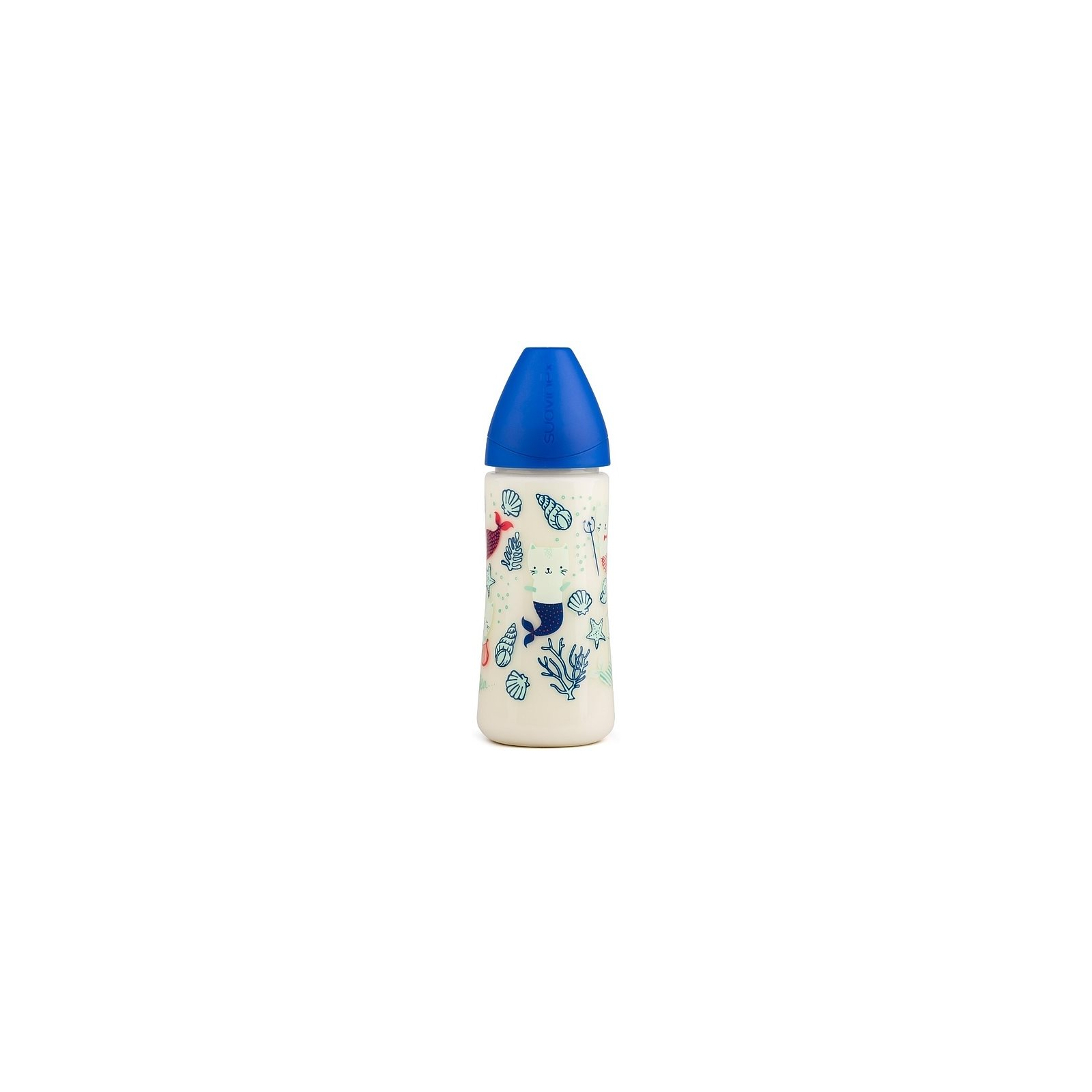 Пляшечка для годування Suavinex Морські історії 360 мл блакитна (304002)