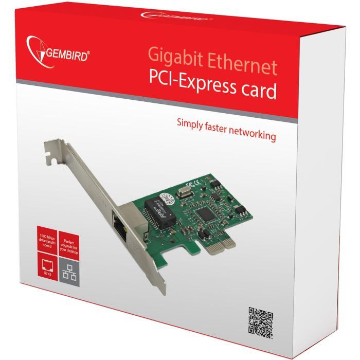 Сетевая карта 1000 Base-TX PCI-E Realtek Gembird (NIC-GX1) изображение 2
