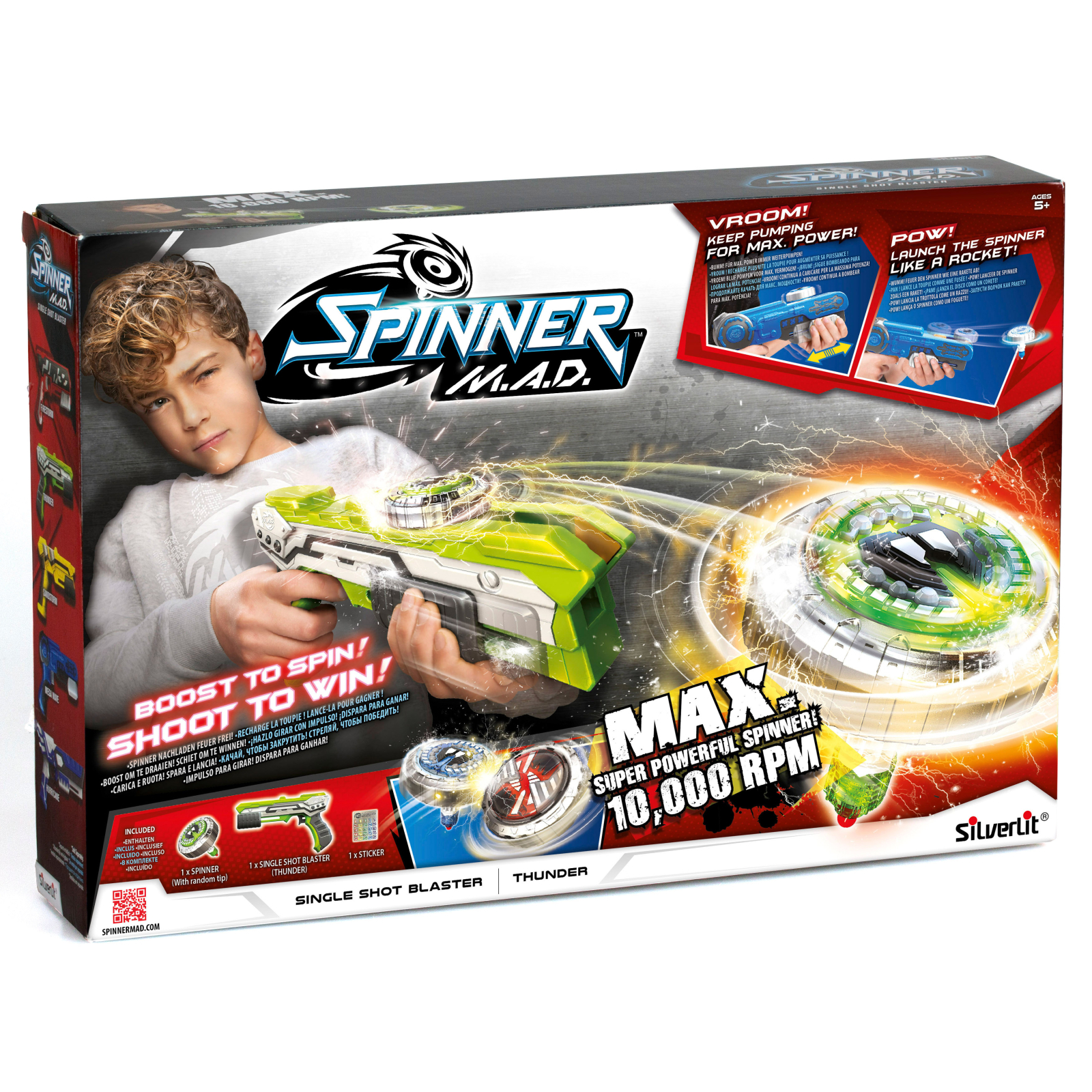 Игрушечное оружие Spinner M.A.D. Бластер: Молния (86302) изображение 4