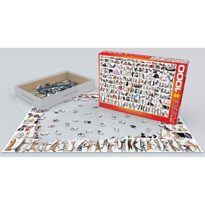 Пазл Eurographics Мир кошек, 1000 элементов (6000-0580) изображение 3