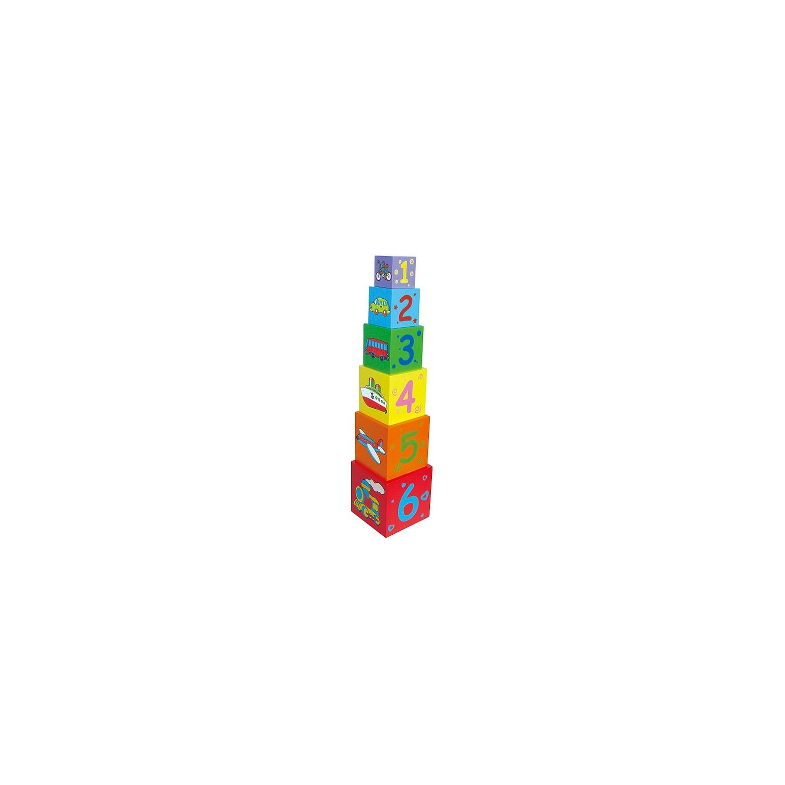Кубики Viga Toys Пирамидка (59461)