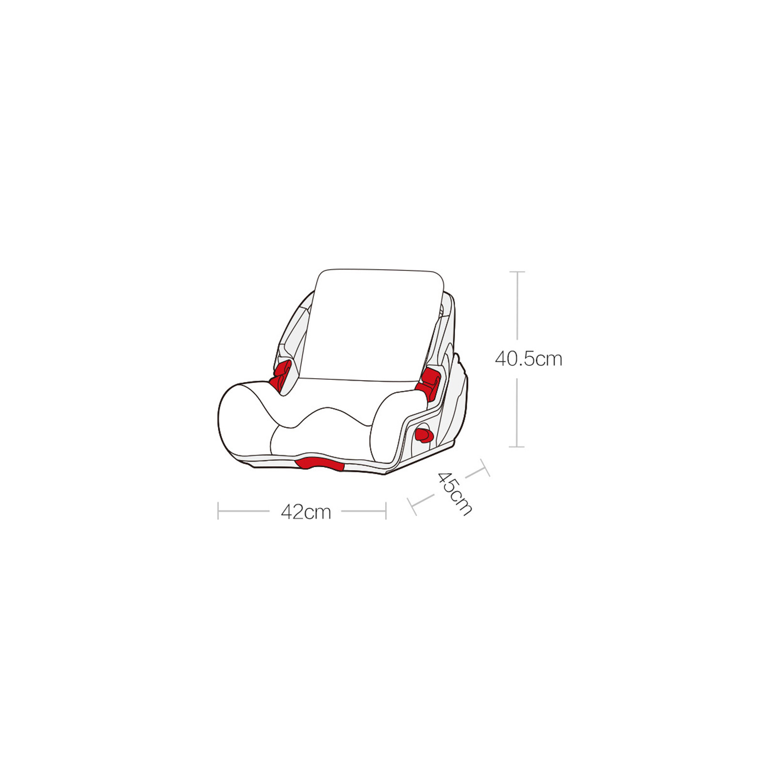 Автокрісло Xiaomi 70mai Kids Child Safety Seat Red (504508) зображення 2